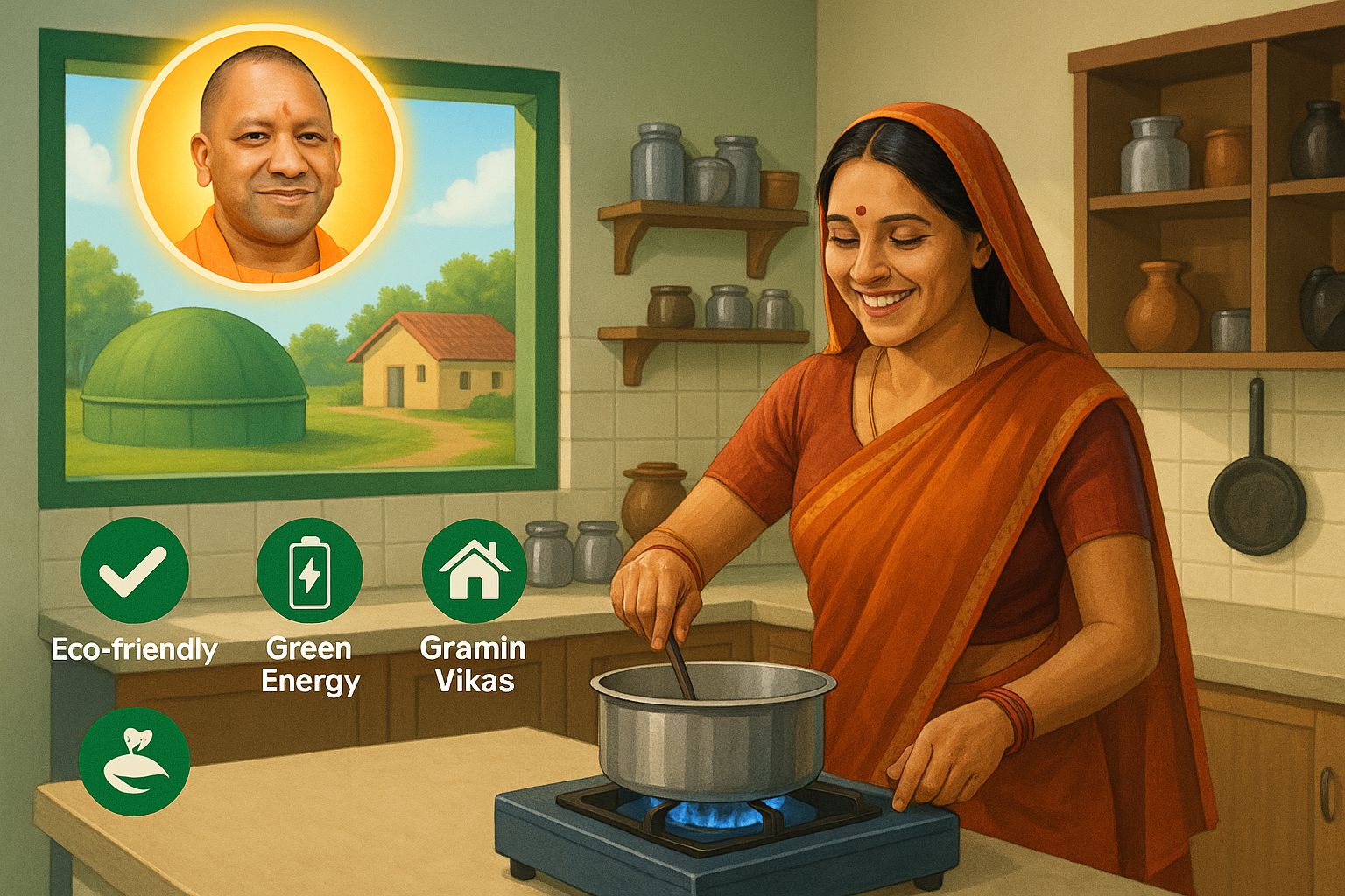 Village energy model of UP
