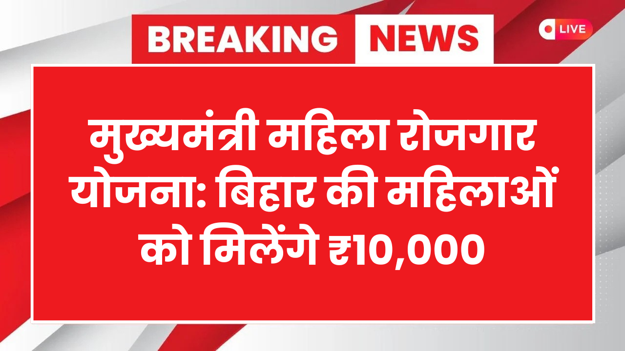 महिला रोजगार योजना: नीतीश की नई पहल, 10000 रुपये पाने का तरीका